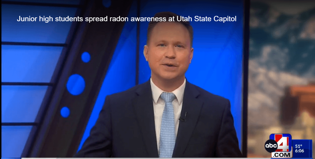 Junior high students spread radon awareness at Utah State Capitol